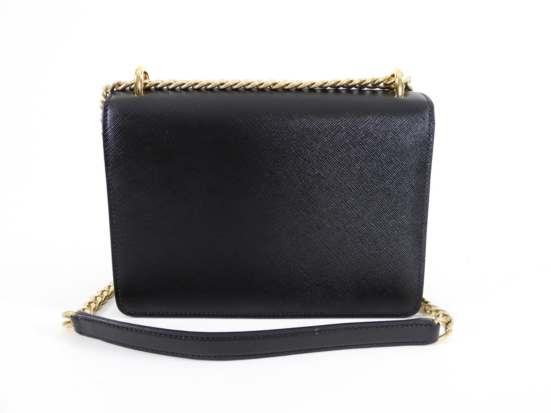 Prada Black Saffiano Small Crossbody Chain Bag – I MISS YOU VINTAGE