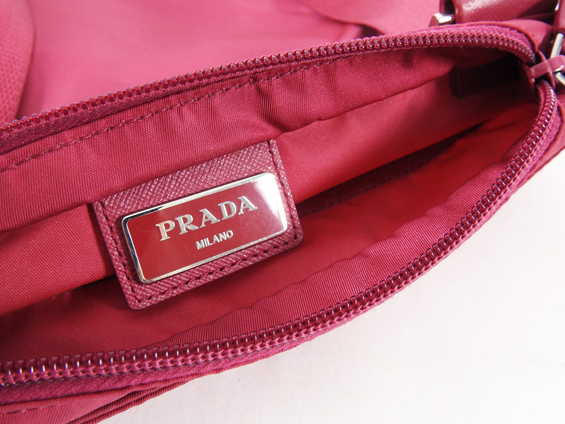 Prada Vintage Original Pink Nylon Tessuto Messenger Bag – I MISS YOU VINTAGE