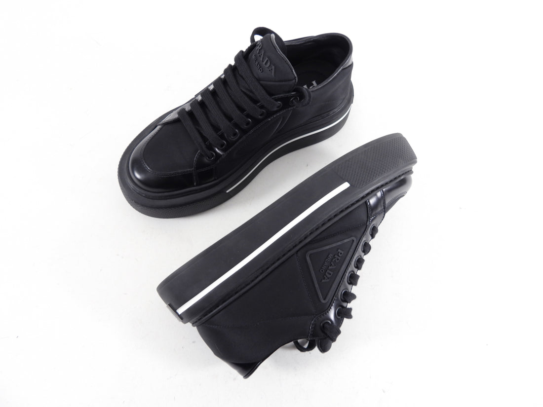 Prada Re-Nylon Black Sneakers - 36 – I MISS YOU VINTAGE