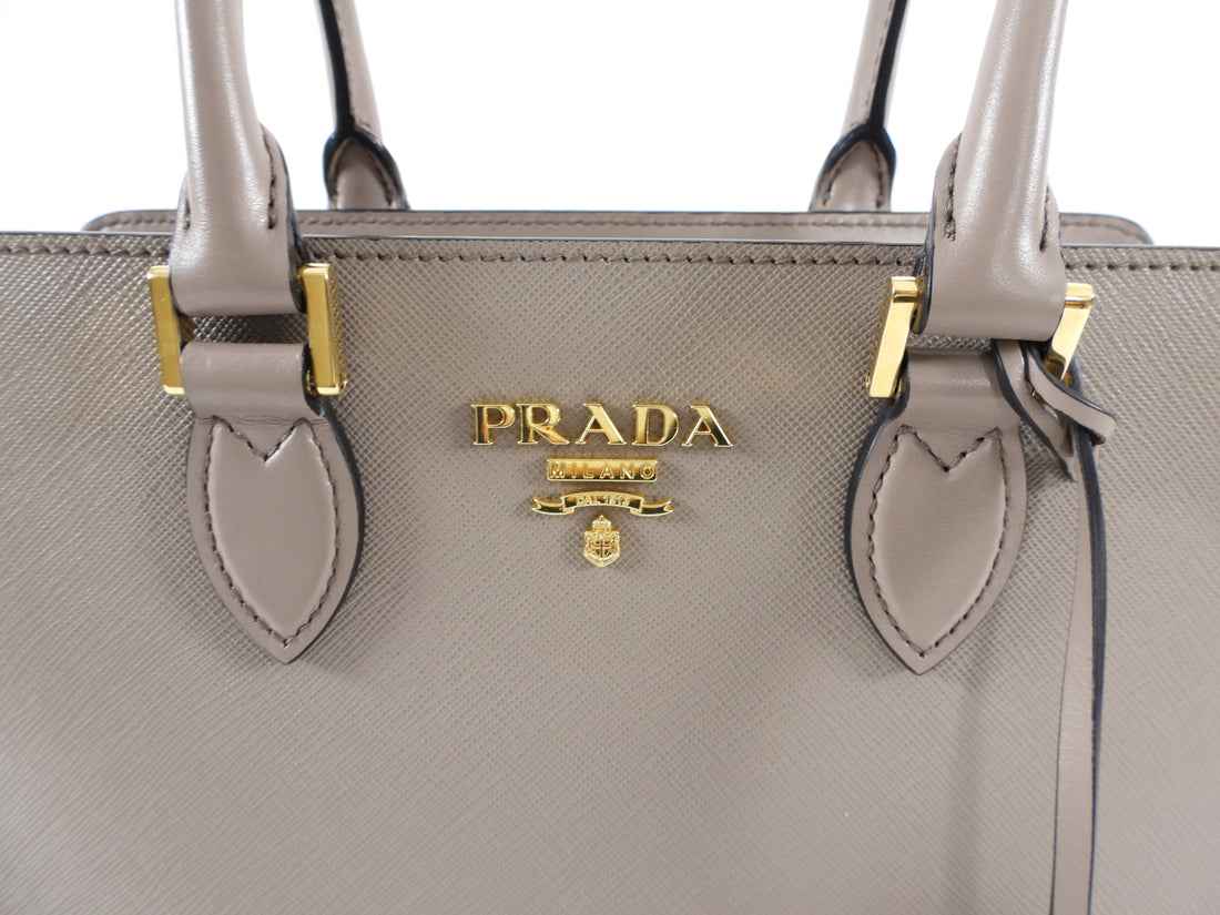 prada bag taupe