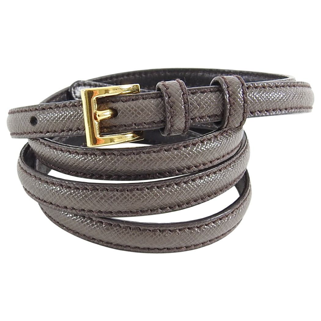 prada skinny belt