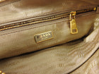 Prada Saffiano Bicolor Zippered Clutch Pouch Bag