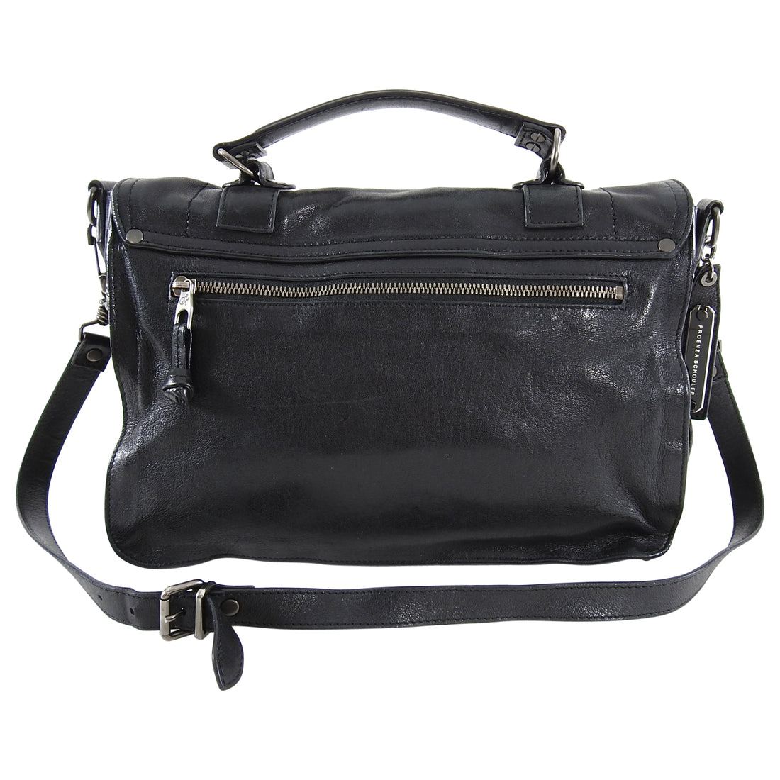 Proenza Schouler PS1 Medium Black Leather Bag – I MISS YOU VINTAGE