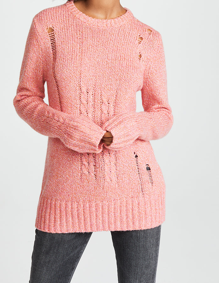 Raquel Allegra Pink Long Sleeve Sweater - S – I MISS YOU VINTAGE