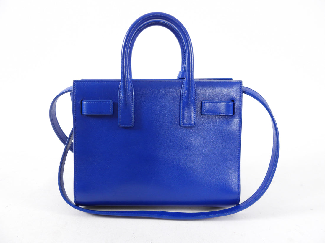 Saint Laurent Sac de Jour Nano Cobalt Blue Two-Way Bag – I MISS YOU VINTAGE