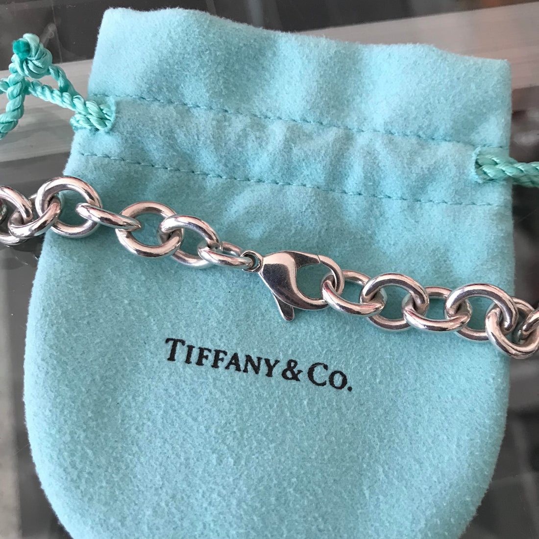 Tiffany and Co. Sterling Silver Heavy Chain Link Choker Necklace – I ...