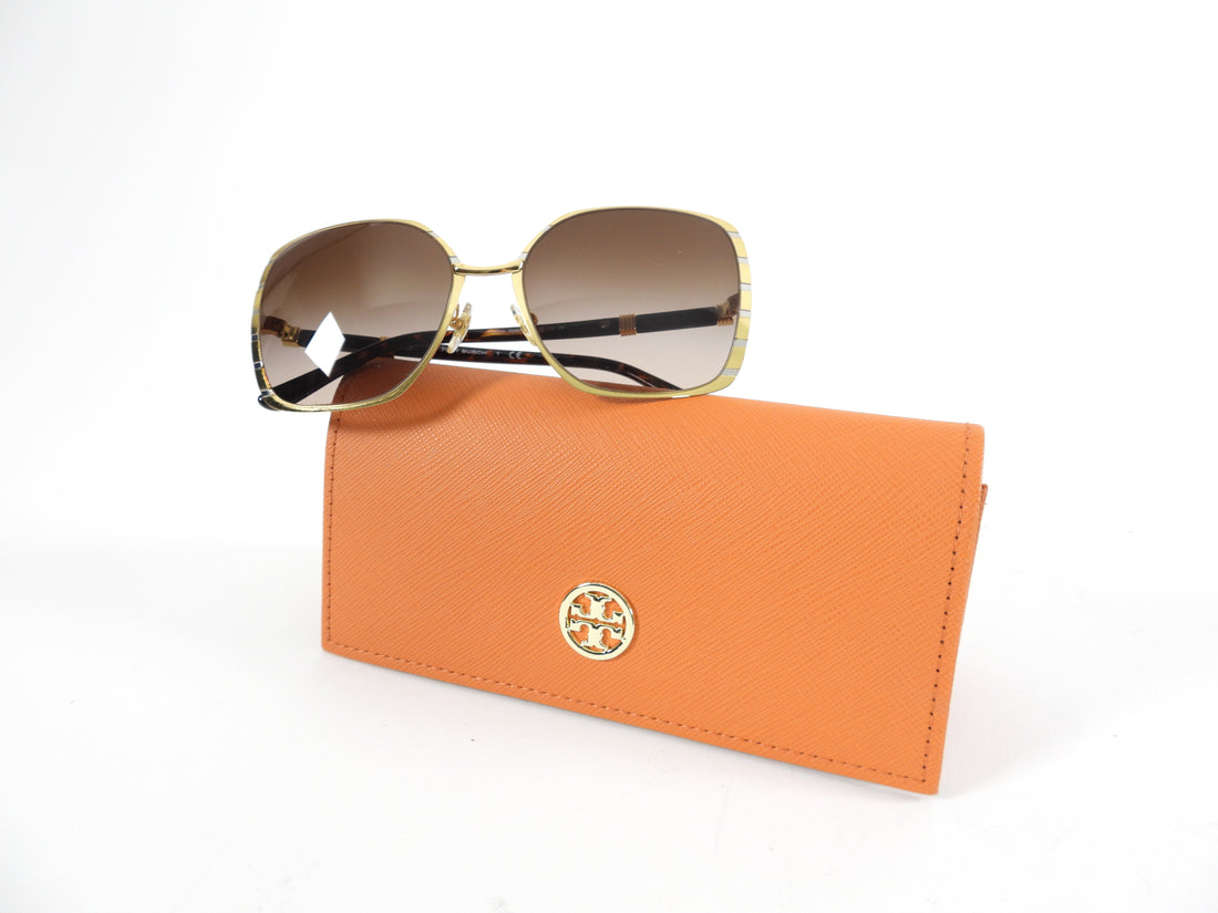 Tory Burch Oversized Square Gold Frame Sunglasses – I MISS YOU VINTAGE
