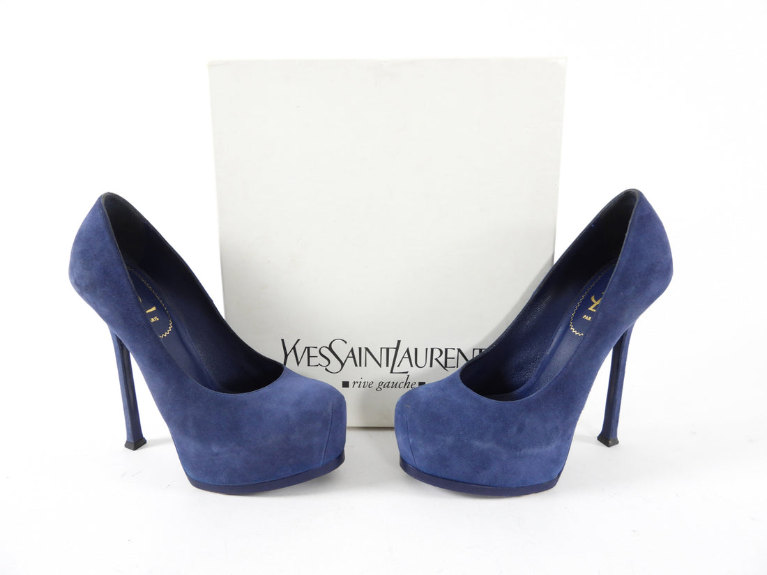 ysl blue suede