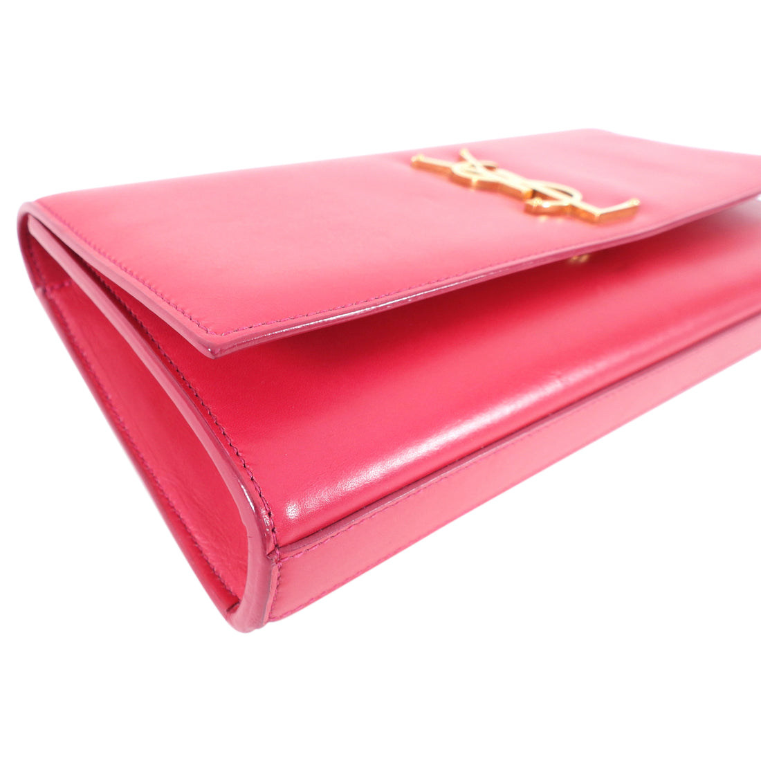 Saint Laurent Fuchsia Pink Calfskin Cassandre Clutch Bag – I MISS YOU ...