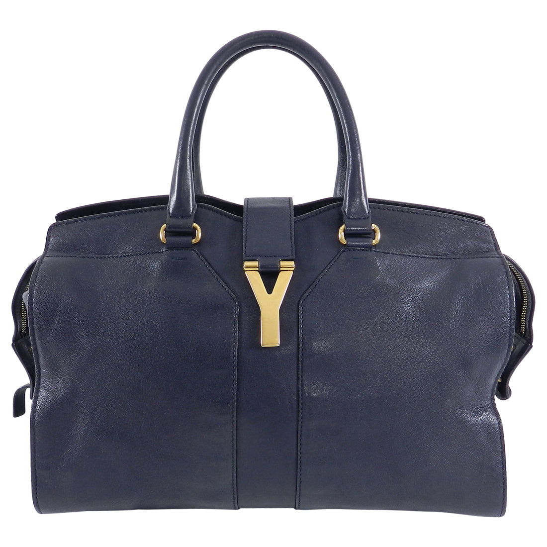 YSL Yves Saint Laurent Midnight Navy Y Line Bag – I MISS YOU VINTAGE