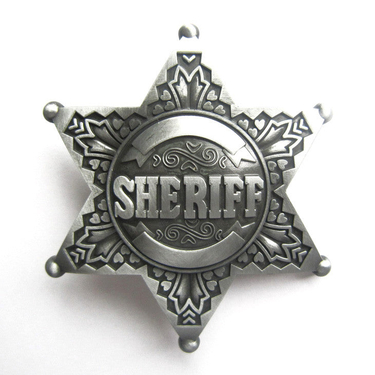 sheriff belt buckle