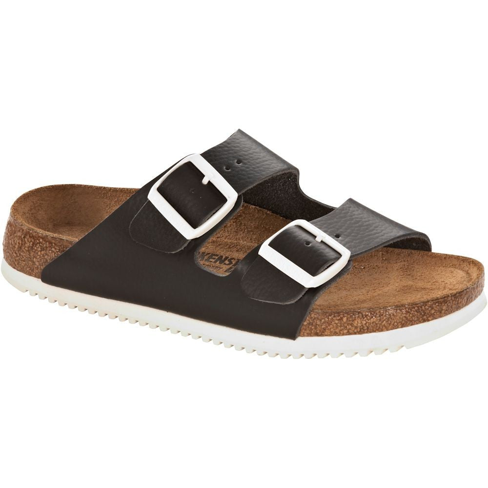 birkenstock arizona black leather soft footbed