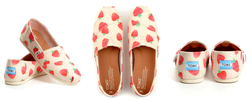 toms strawberry shoes
