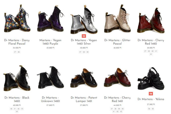Üzleteinkben még több új és vintage Dr. Martens cipővel találkozhattok, de csupán limitált darabszámban érhetőek el.