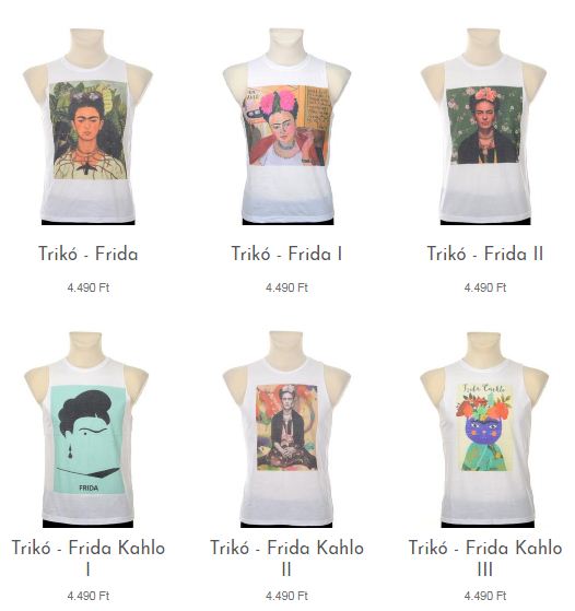És ha még ez sem lenne elég, akkor bemutatjuk nektek Fridás trikóinkat, amelyek a kollekció kedvenc grafikáit sorakoztatják fel az igazán nagy Frida Kahlo-rajongóknak. Letisztult, mégis a mintának köszönhetően, a mexikói bohémságot és színpompát hordozza magával.