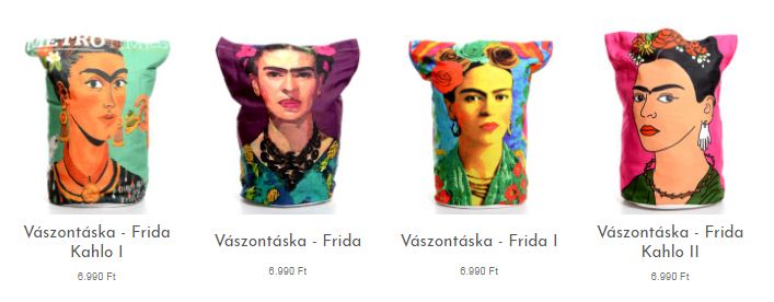 A táskák sem maradhatnak ki a válogatásból, ezért szemezgess a limitált darabszámú, Frida-kollekciós vászontáskáink közül, amiket csak webshopon érhetsz el 6.990 Ft-ért.