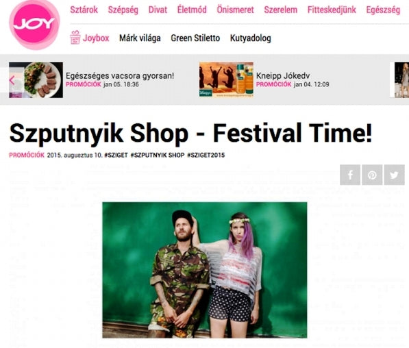 joy magazin sziget fesztivál