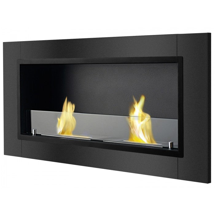 Ignis Lata Black Recessed Bio Ethanol Fireplace