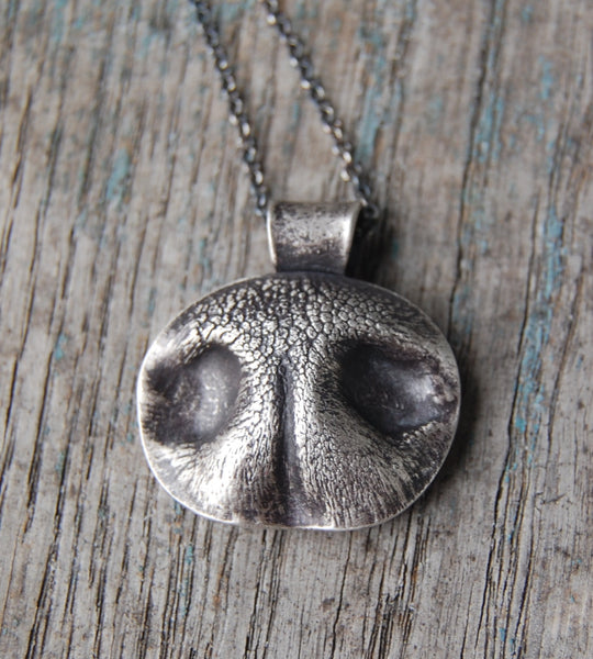 custom dog nose print necklace