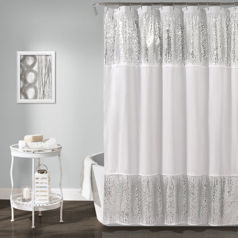 Lush decor sequins shower curtain