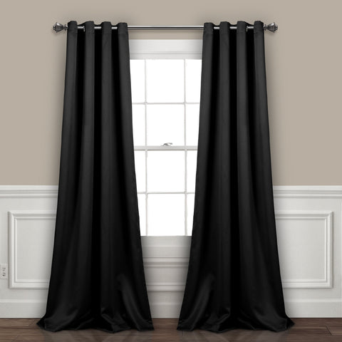 Black lush decor blackout curtains 