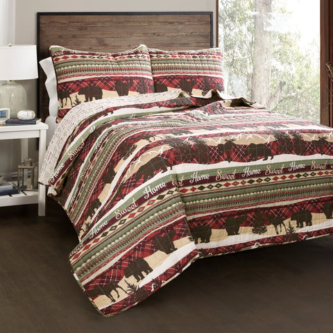 Holiday Lodge Quilt Set by Lush Decor