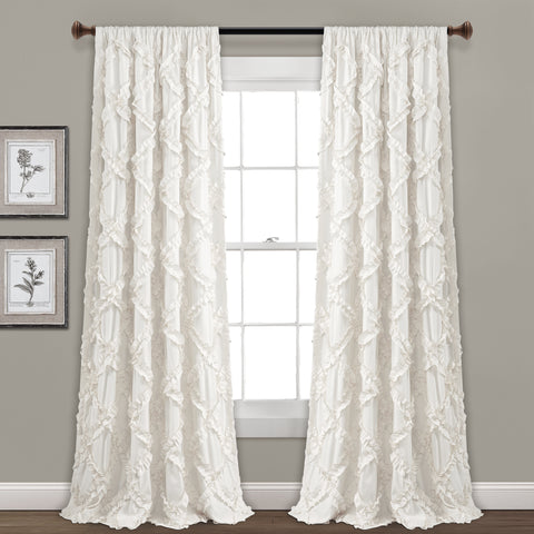 ruffle textures, ruffle curtain lush decor