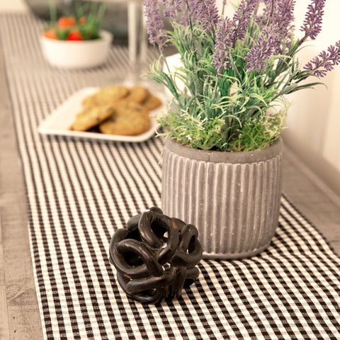 Gingham Check Table Runner by Lush Decor