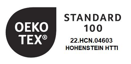 This item is OEKO-TEX®  Standard 100 certified