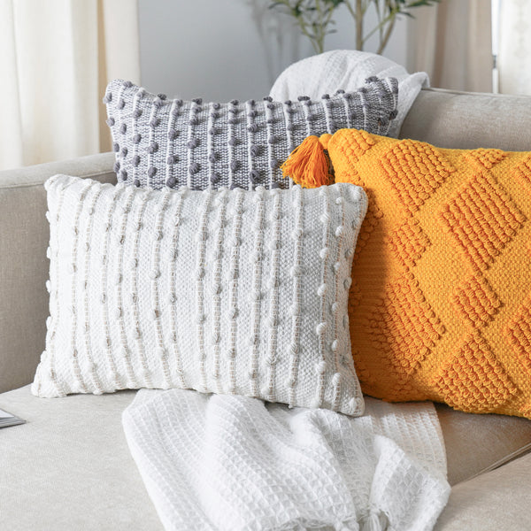 Textured Stripe Decorative Pillows