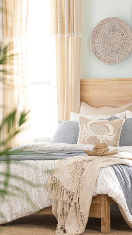 coastal cowgirl inspired bedroom 