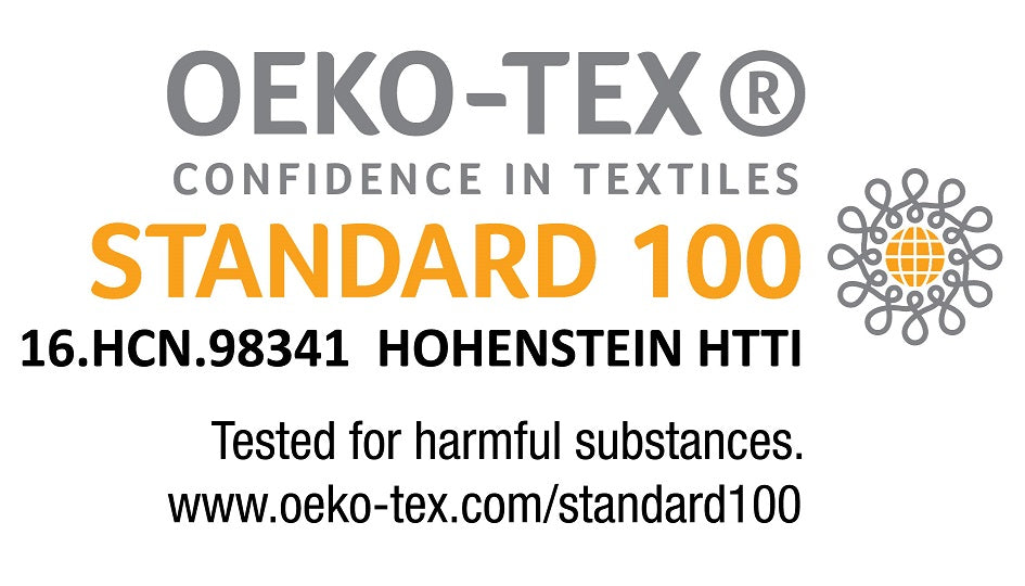 This item is OEKO-TEX®  Standard 100 certified