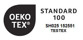 This item is OEKO-TEX®  Standard 100 certified