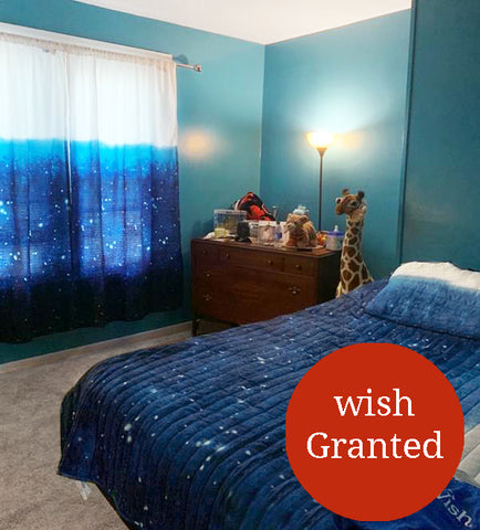 Make A Wish Space Star Ombre Collection in Wish Kid Londyn's Bedroom