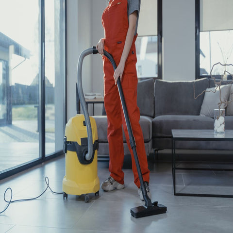 cleaning with vaccum