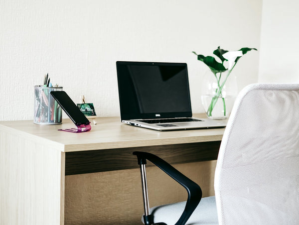 desk in a home office