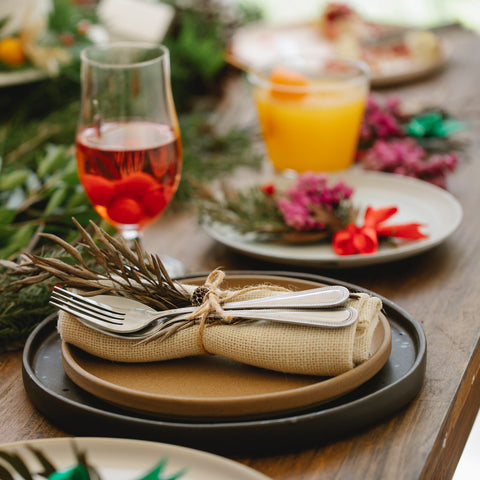 Holiday table scape