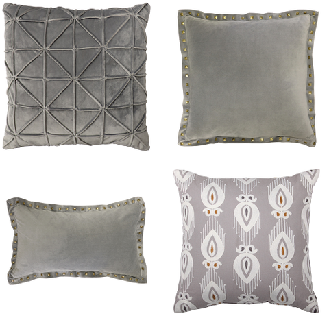 Silver/Gray Pillows
