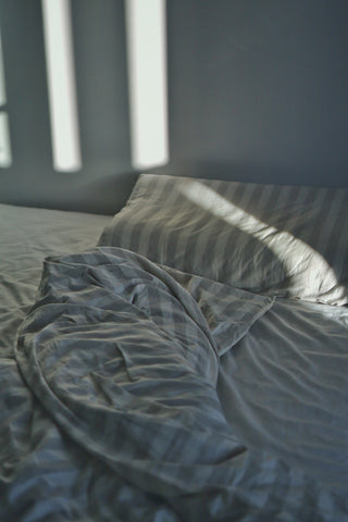 stripe sheets and pillow