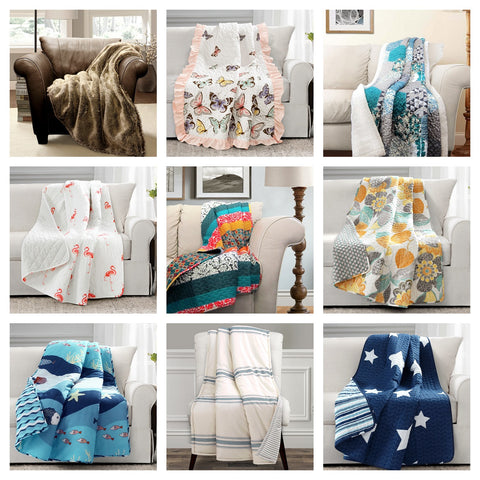 Throw blankets by Lush Decor