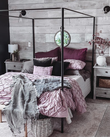 purple bedroom decor