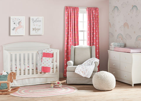 Unicorn Heart Rainbow Curated Nursery Collection by Lush Decor Baby