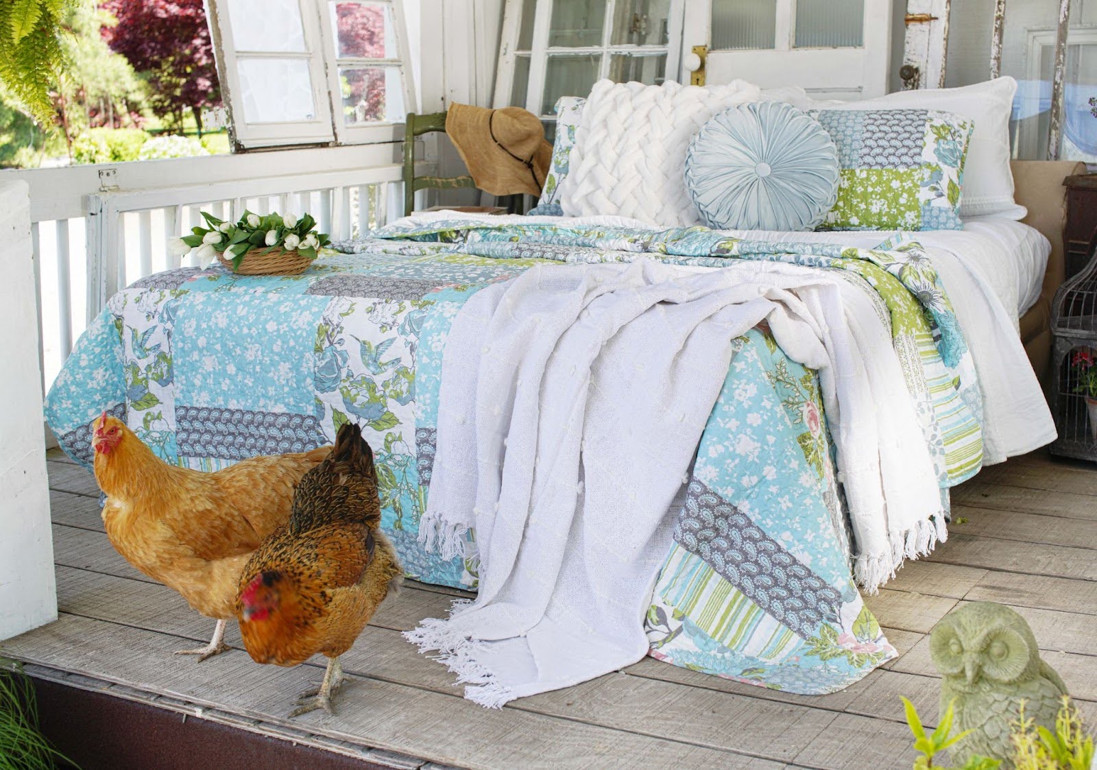 Bedding Bundle: Roesser Quilt Set + Pom Pom Stripe Quilt Set