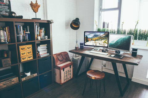 home office with storage 