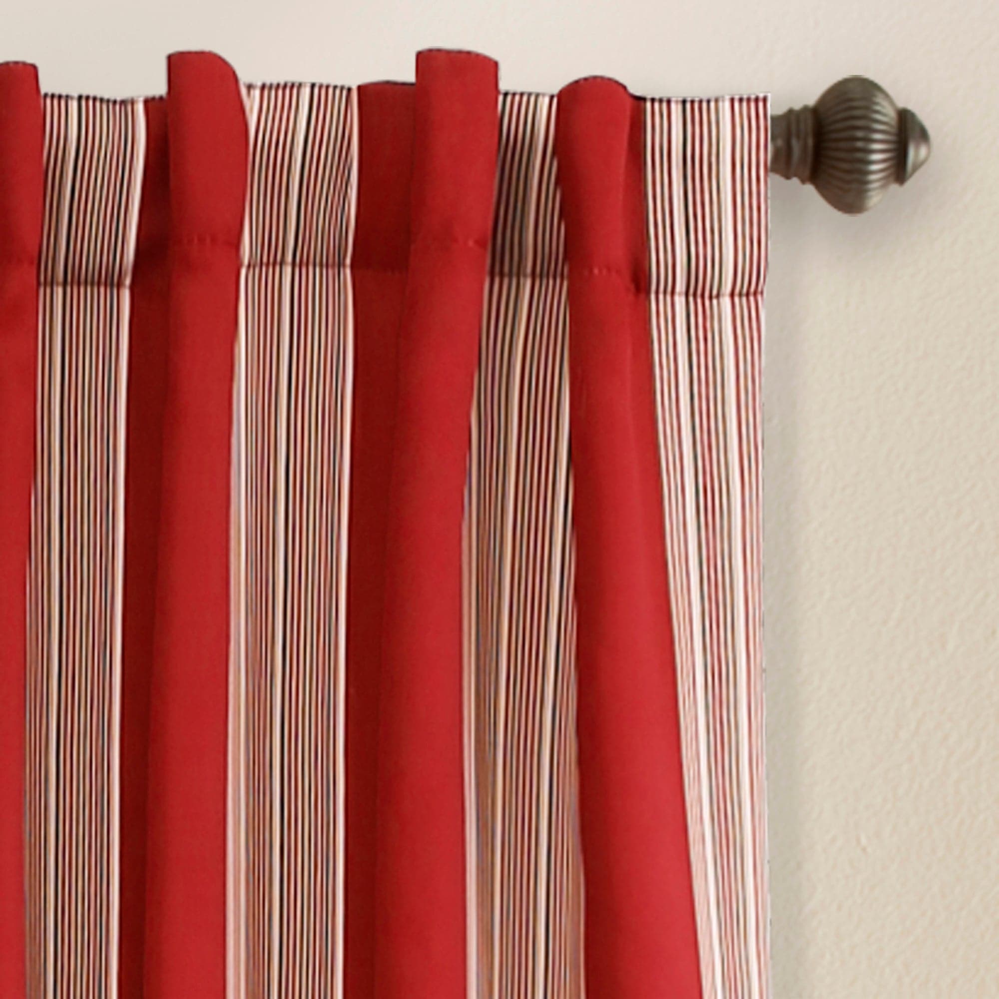 Julia Stripe Room Darkening Window Curtain Set Lush Decor Www