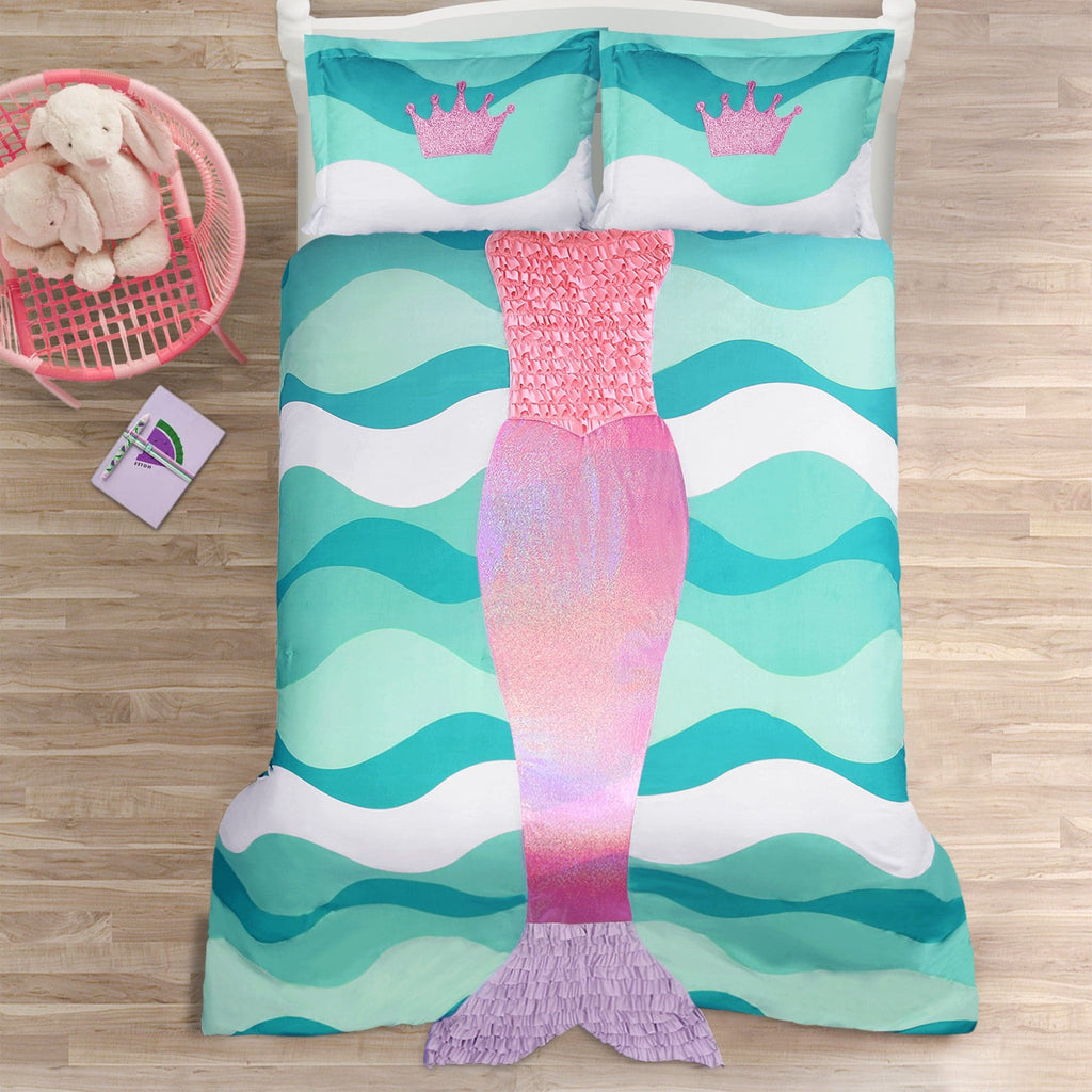 Mermaid Ruffle Comforter 2 Piece Set Lush Decor Www Lushdecor Com