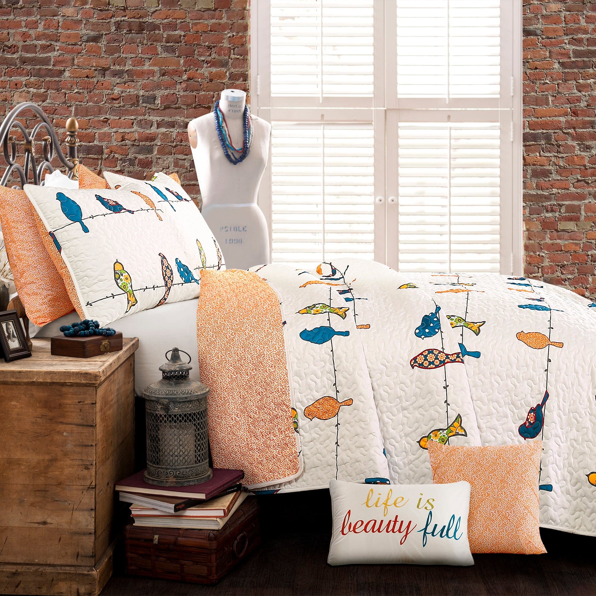 Rowley Birds Quilt 7 Piece Set Lush Decor Www Lushdecor Com Lushdecor