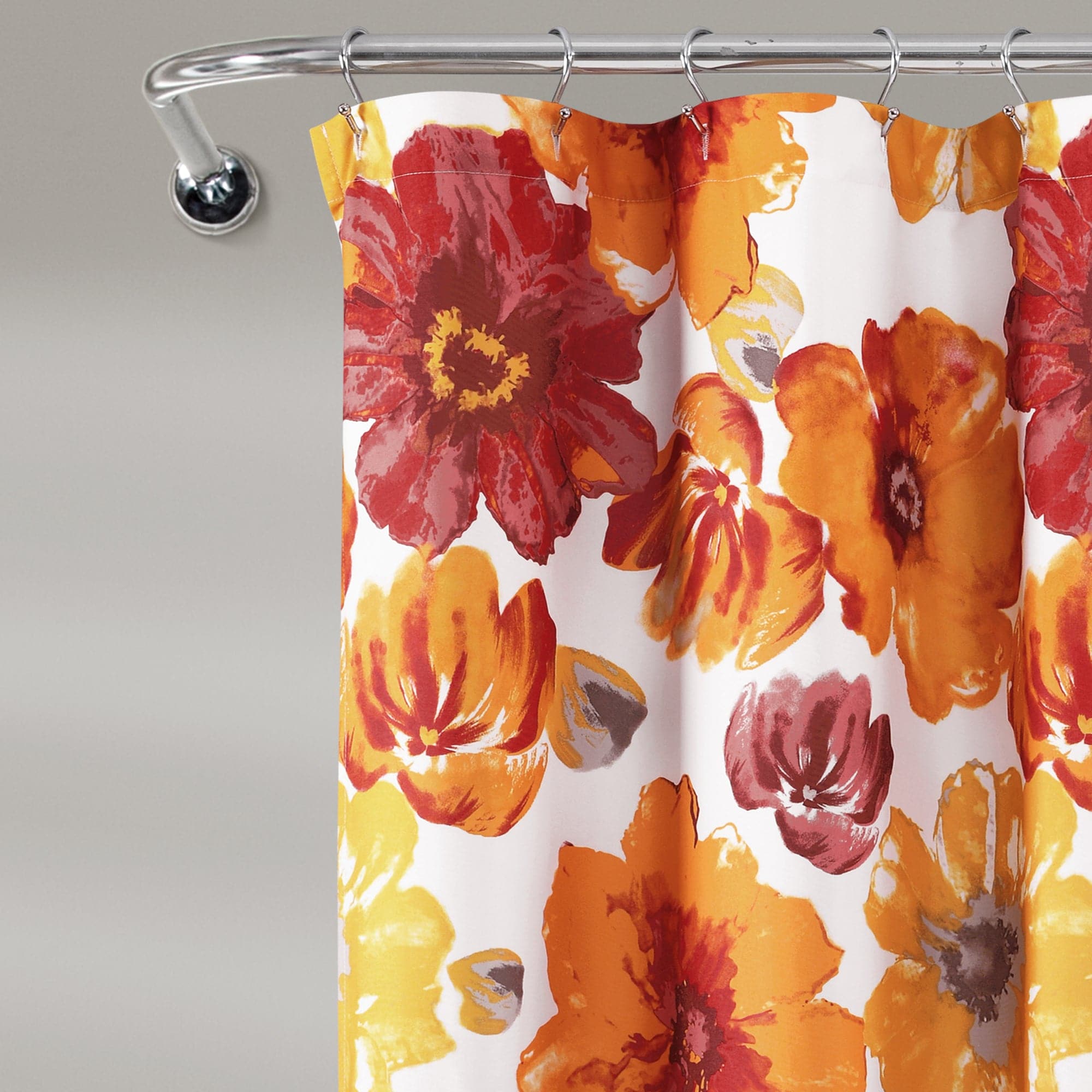 Featured image of post Red Orange Shower Curtain Orange shower curtain yellow and red bathroom decor bath