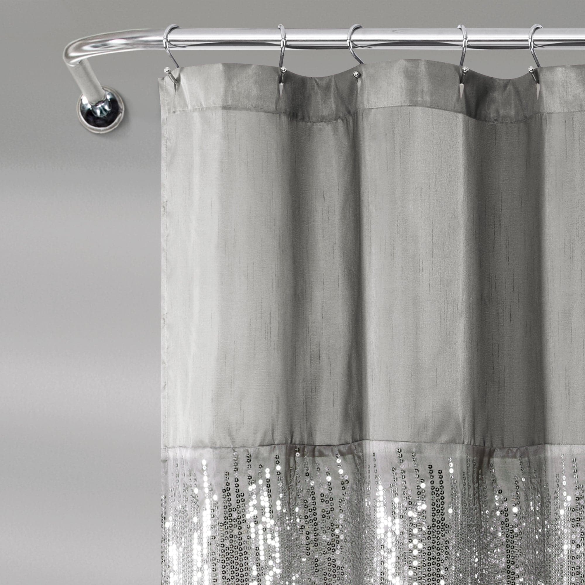 black white grey shower curtain