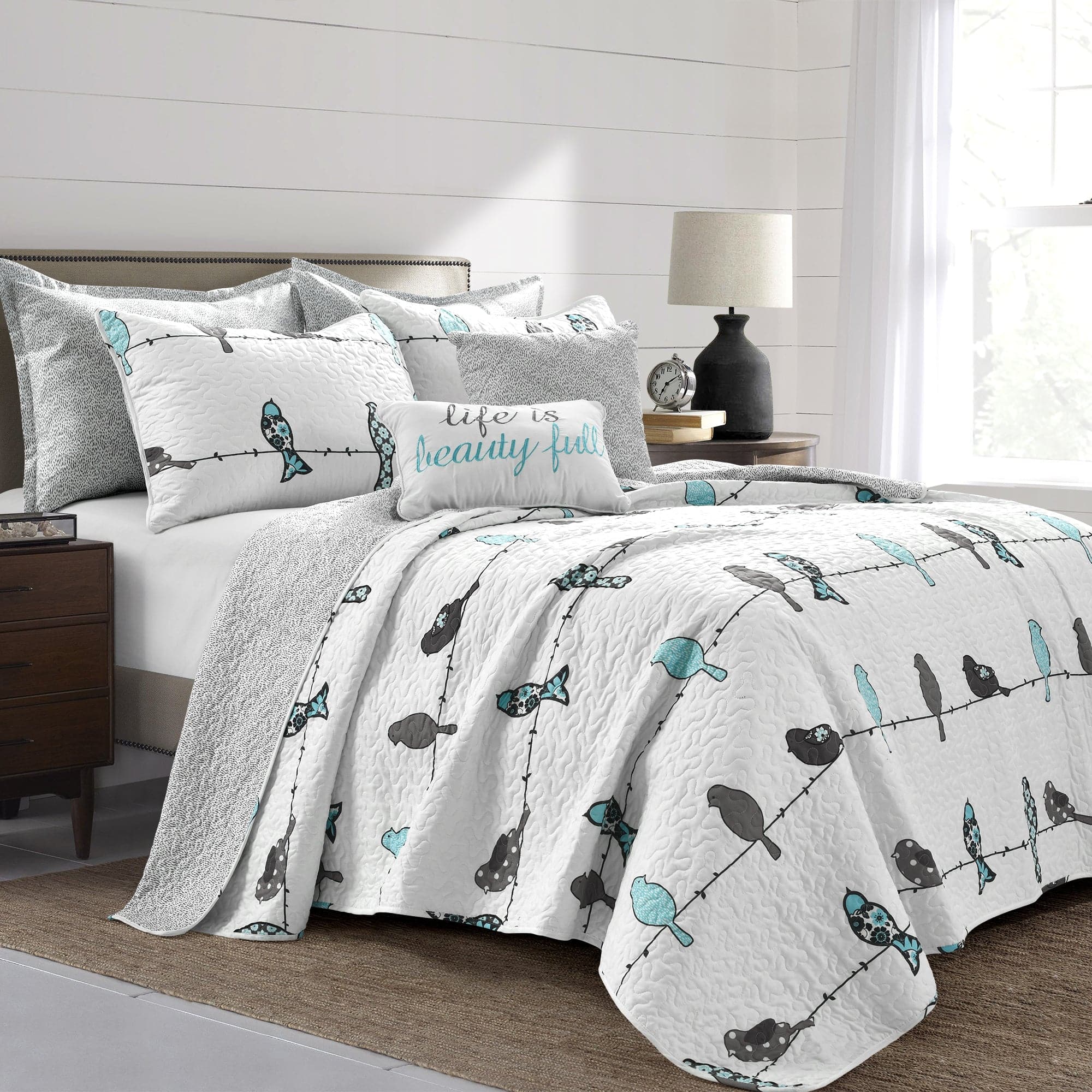 Rowley Birds Quilt 7 Piece Set Lush Decor Www Lushdecor Com Lushdecor